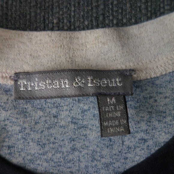 Tristan & Iseut Size M 100% Polyester Black & Cream Top - Picture 6 of 14